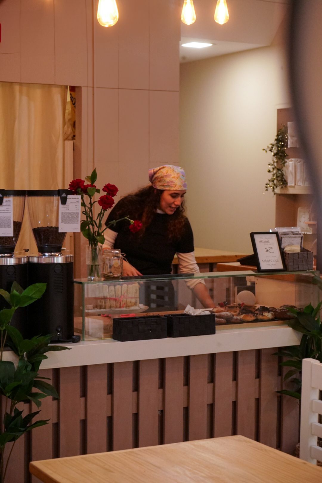 Coffee being prepared